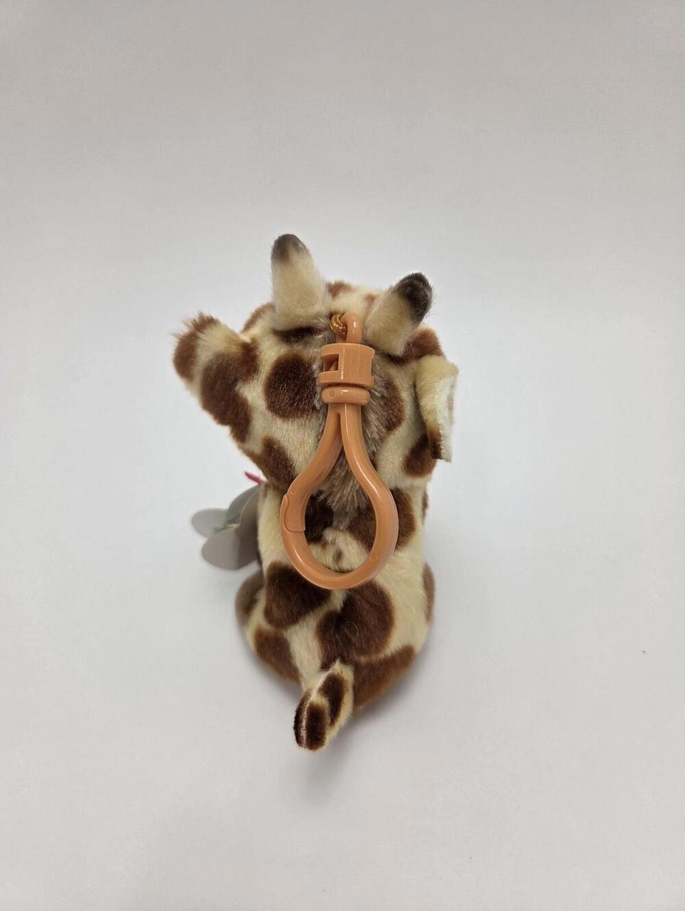 Ty Key Chain “Peaches” the Giraffe - Plastic Key Clip (4 inch) - Picture 3 of 4